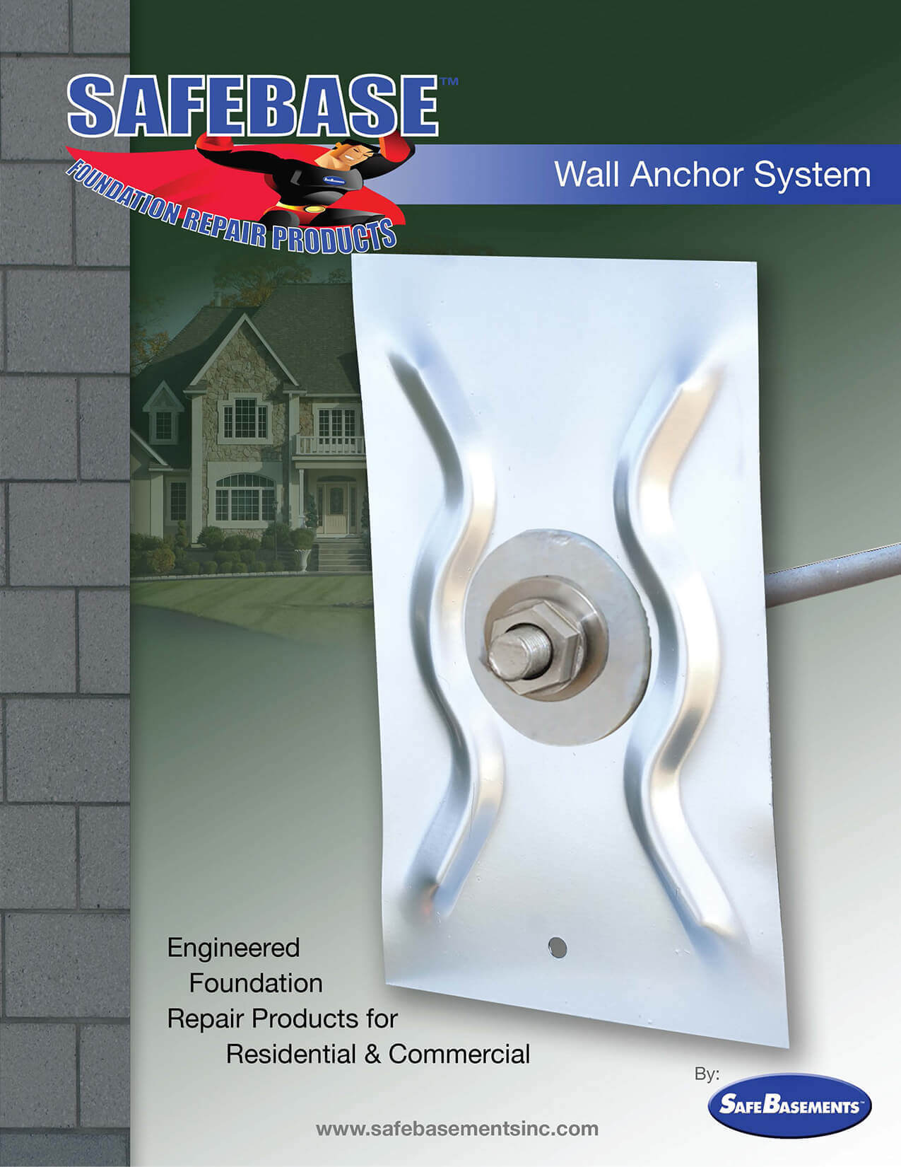 Safebase Wall Anchors Fixing Bowed Walls Safebasements Wall Support Anchors